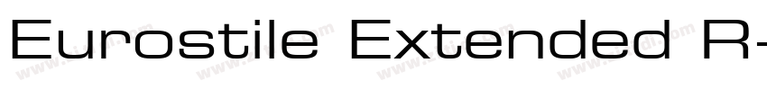 Eurostile Extended R字体转换